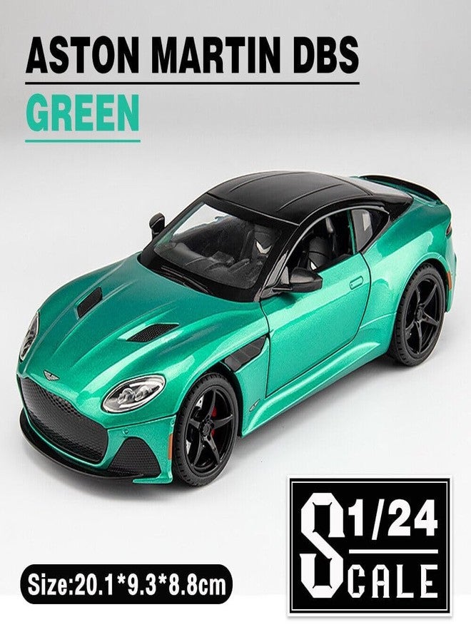 KING FORU 1:24 Scale Exclusive Alloy Metal Pull Back Die-cast Car Model with Sound Light Mini Auto Toy for Kids Metal Model Toy Car with Sound and Light (1.24 Aston Martin DBS-Multicolor) - Image 4